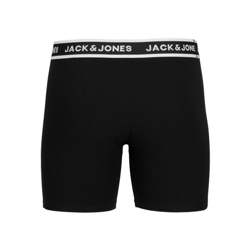 Jack and Jones Jack 3-pack Solid Boxer Briefs Plus Size Mens Black