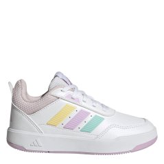 adidas Kids' Low-Top Trainers Wht/Lilac/Aqua