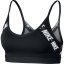 Nike Indy Women's Light-Support Logo Sports Bra Black/White