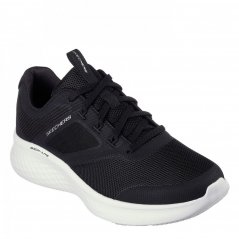 Skechers Mesh Lace Up Sneaker W Air-Cooled Low-Top Trainers Mens Black/White