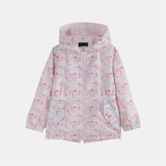 Firetrap Kids Enchanted Blossom Pink Floral Hooded Long Sleeve Anorak Pastel Pink