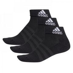 adidas Cushioned Sportswear Ankle Socks 3 Pairs Black