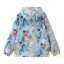 Star Kids' Print Hooded Long Sleeve Rain Anorak AOP