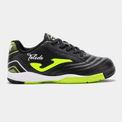 Joma Kids' Toledo Lace Up Indoor Football Boots Black/Yellow