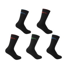 Slazenger 5 Pack Crew Socks Mens Size 7-11 Multi