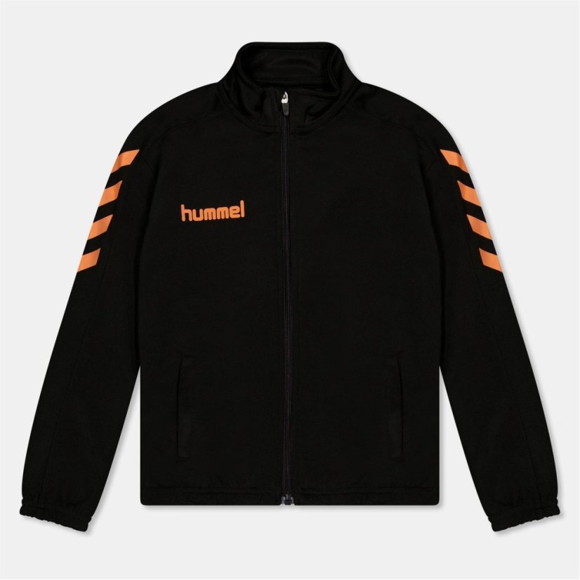 Hummel Core Tracksuit Top Black/Orange