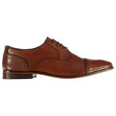 POD Oxford Toe Cap Shoes Mens Brown