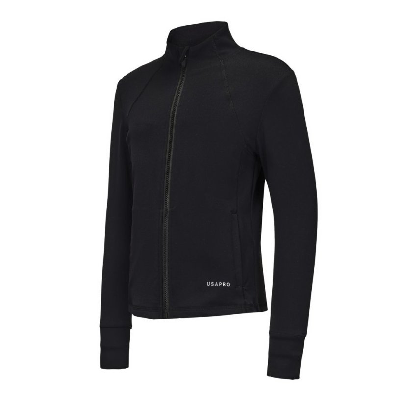 USA Pro Training Fitness Jacket Juniors Black