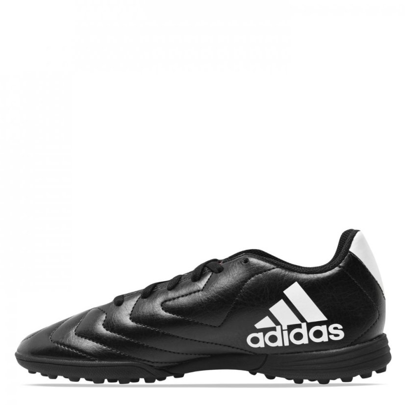 adidas Goletto Junior Astro Turf Trainers Black/White