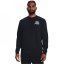 Under Armour Rival Terry Graphic Crew Black/White