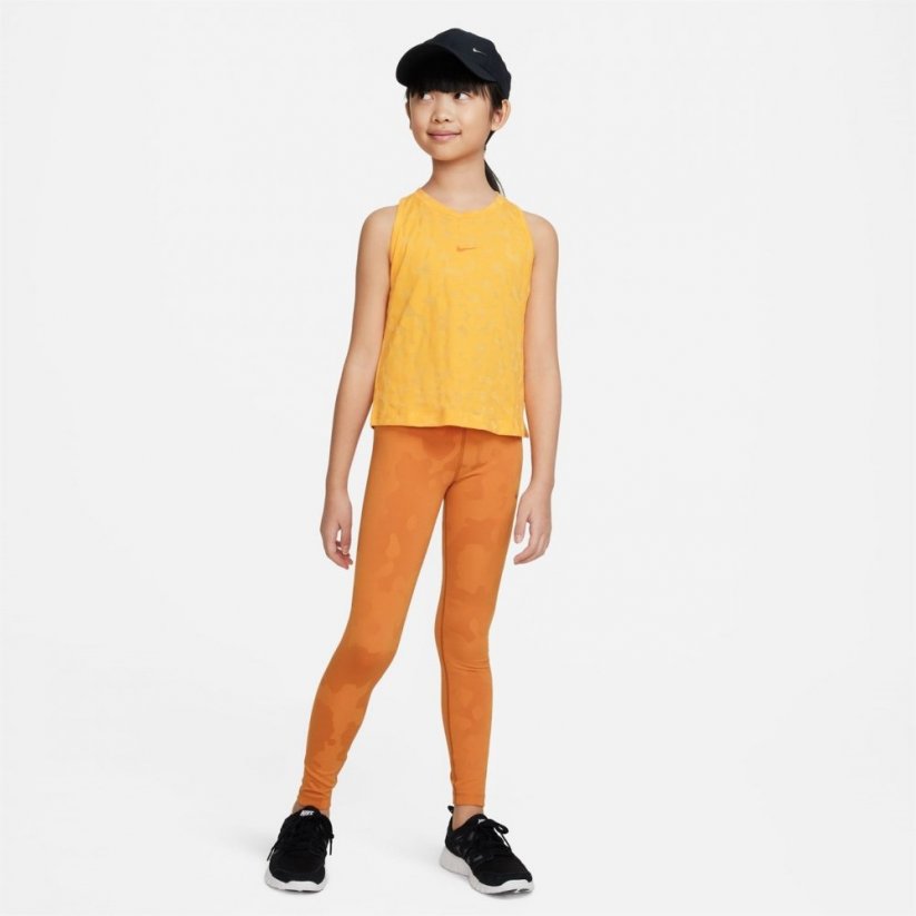 Nike Dri-FIT One Big Kids' (Girls') Training Tank Top Vivid Orange
