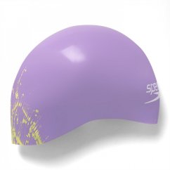 Speedo Adult Fastskin Swim Cap Purple/White