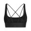 adidas Stud Mid Support Bra Womens Black