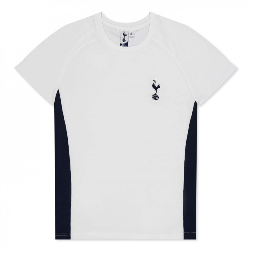 Source Lab Lab Tottenham Hotspur FC Poly T-Shirt Junior Boys White/Blue