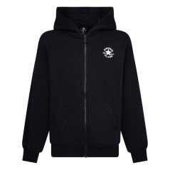 Converse Kids' Disc Fzip Zip Hoodie Black