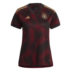 adidas Germany 22 Away Jersey Womens Football Shirt Black