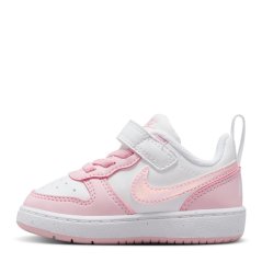 Nike Court Borough Low Recraft Shoes Infants White/Pink