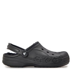 Crocs Men's Baya Lined Mule Slippers Black