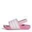 adidas Adilette Estrap Slides Infants Pink/White