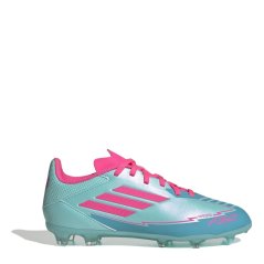adidas F50 League Childrens Firm Ground Football Boots Blue/Pink