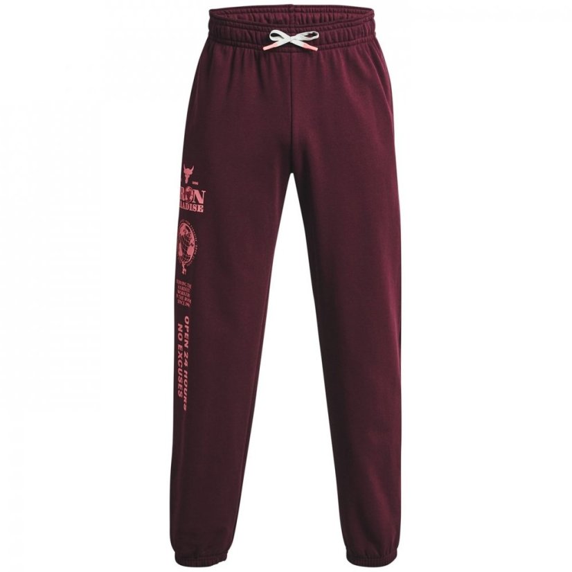 Under Armour Armour Ua Pjt Rck Hwt Terry Pnt Joggers Mens Dark Maroon