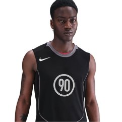 Nike T90 Sleeveless Shirt Mens Black/Grey
