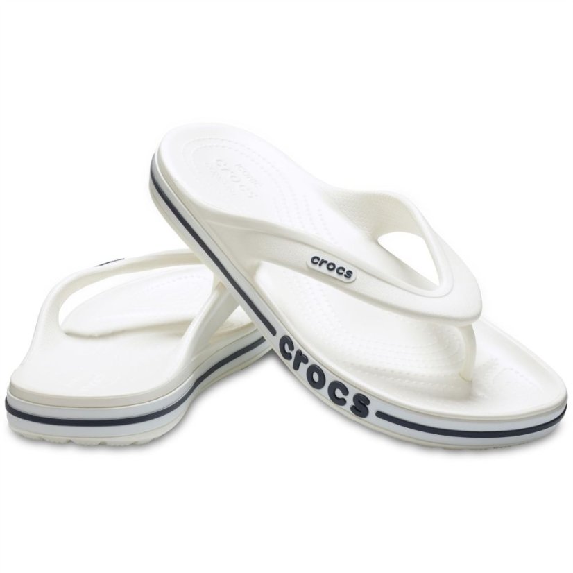 Crocs Bayaband Flip Flop Mens White/Navy