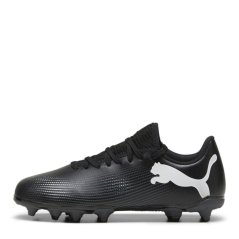 Puma Future 7 Play Firm Ground Football Boots Black/White