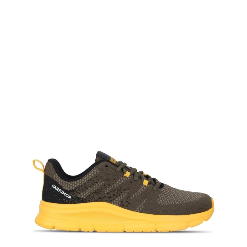 Karrimor Duma 6 Junior Boy Running Shoes Khaki/Yellow