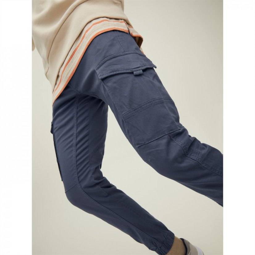 Jack and Jones Paul Flake Cargo Trousers Ombre Blue