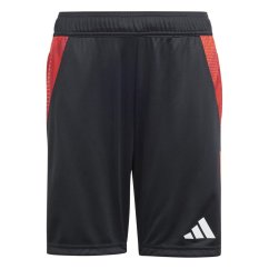 adidas Unisex Kids' Tiro24 Football Shorts Black/Solar Red