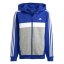 adidas Junior Tiberio Fleece Tracksuit Blue/Grey