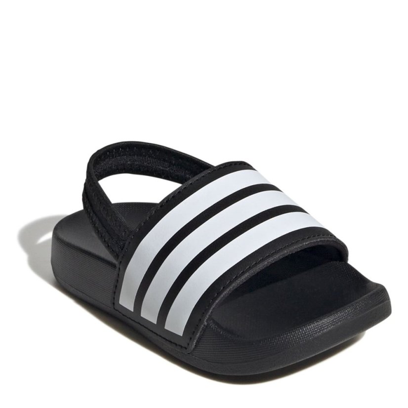 adidas Adilette Estrap Slides Infants Black/White