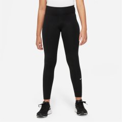 Nike Dri-FIT One Big Kids' (Girls') Leggings BLACK/WHITE