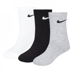 Nike Basic Crew 3Pk Sock Infants White/Gray