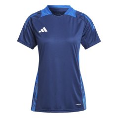 adidas Women's Tiro 24 Short Sleeve Performance T-Shirt Navy Blue