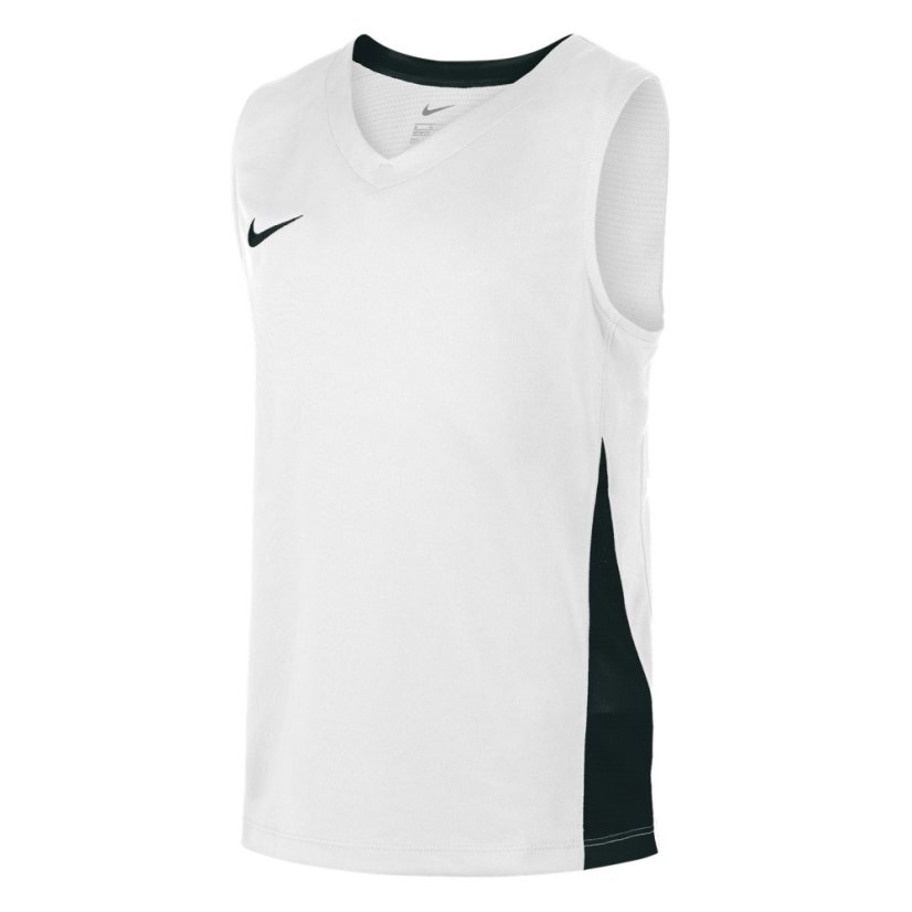 Nike Unisex Kids Performance Basketball Jersey White/Black