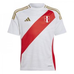 adidas Peru Home Shirt 2024 Juniors White