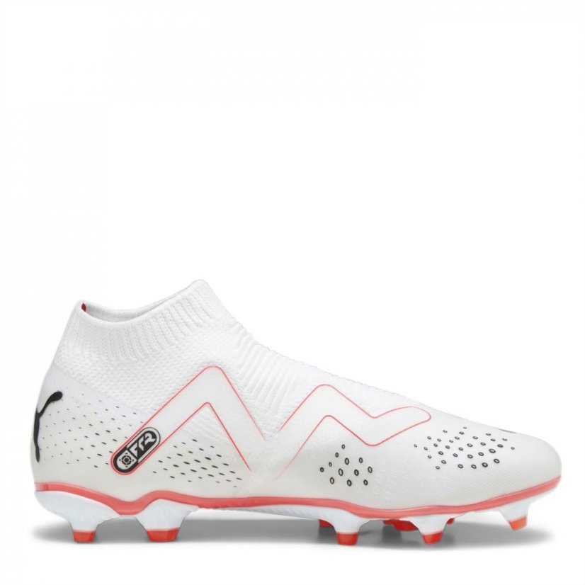 Puma Future Match.3 Firm Ground Laceless Football White/Pink