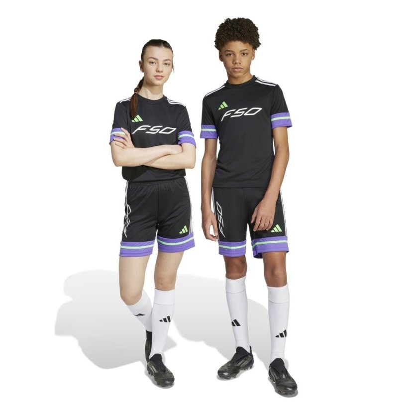 adidas F50 Training Shorts Juniors Black/Purple