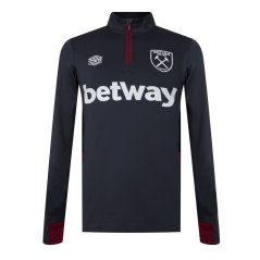 Umbro West Ham Midlayer Top Crbn/Blk/Claret