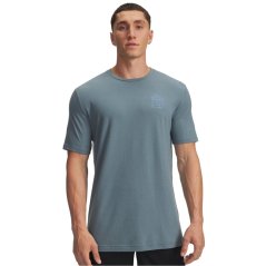 Under Armour Men's Cant Hoop Short-Sleeve Performance T-Shirt Jasper Blue