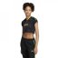 adidas Tiro Cut 3-Stripes Crop Jersey Womens Black/Gold