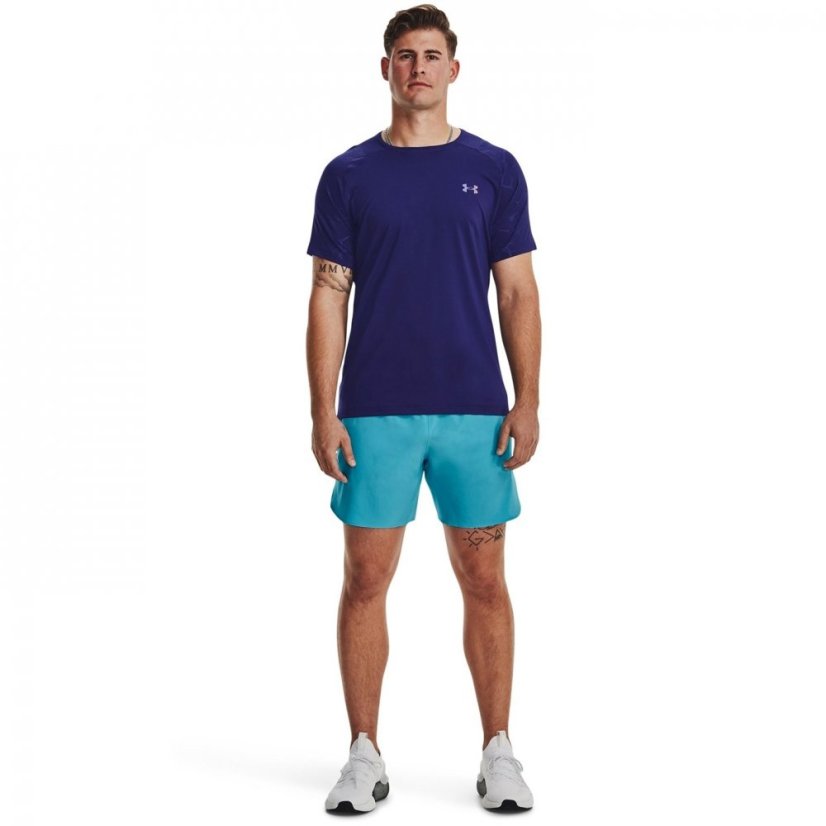 Under Armour Rush Short Sleeve Top Mens Sonar Blue