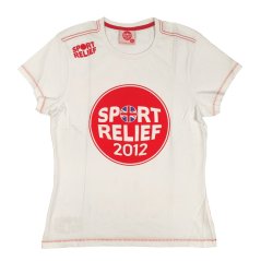 Sport Relief T Shirt Ladies White