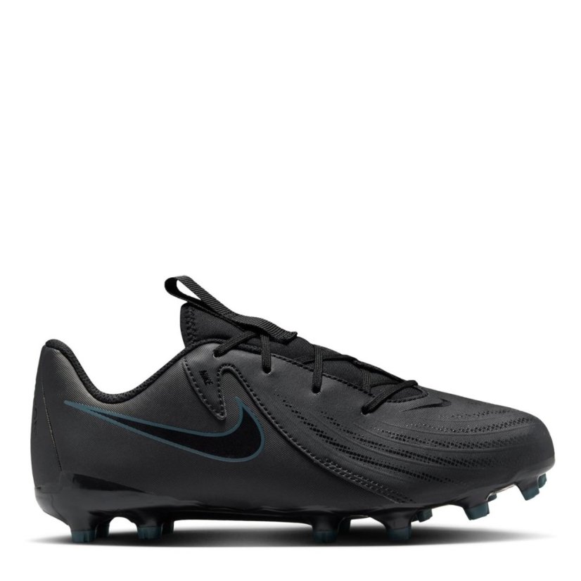 Nike Phantom GX II Academy Junior Firm Ground Football Boots Black/Green