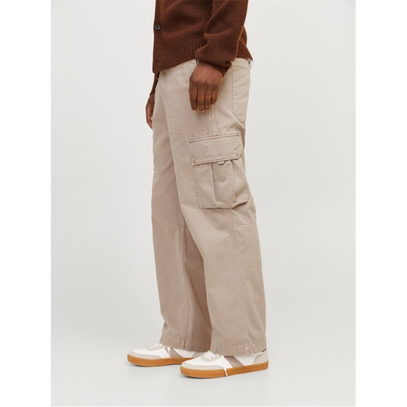 Jack and Jones Men's Atlas Cargo Trousers Plaza Taupe