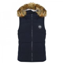 SoulCal 2 Zip Gilet Ladies Navy veľkosť 3XL