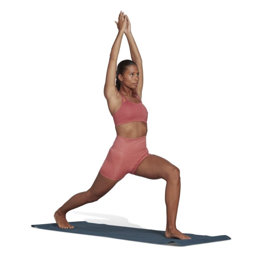 adidas Yoga Luxe Studio Light-Support Fire Bra Womens Red