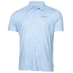 Calvin Klein Golf Men's Short Sleeve Performance Polo Shirt Blue Bell